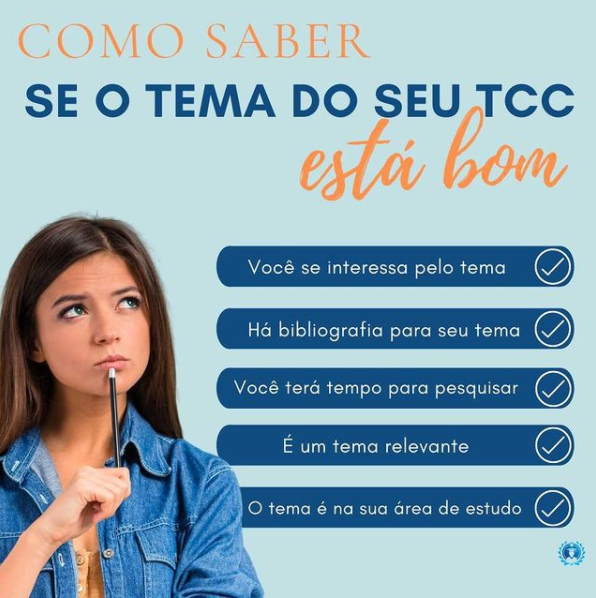 Como Saber Se O Tema Do Seu Tcc Está Bom Conceito Monografias E Revisões 3655